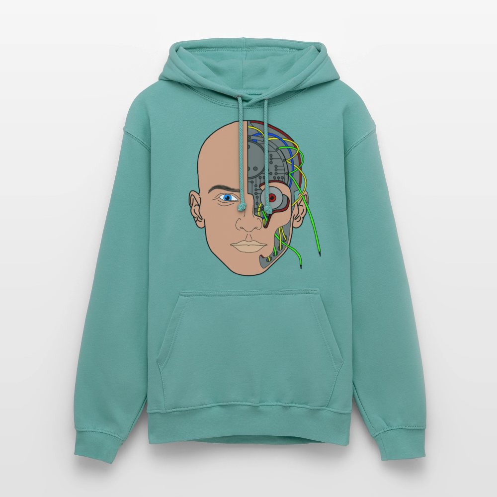 Cyborg Unisex Hoodie - pastel turquoise