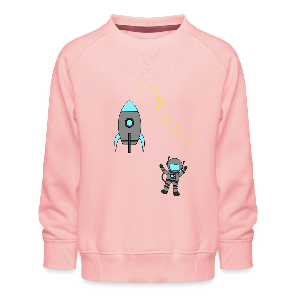 Kids’ Little Astronaut Premium Sweatshirt - crystal pink