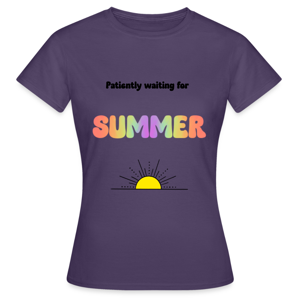 Women's Summertime T-Shirt - dark purple