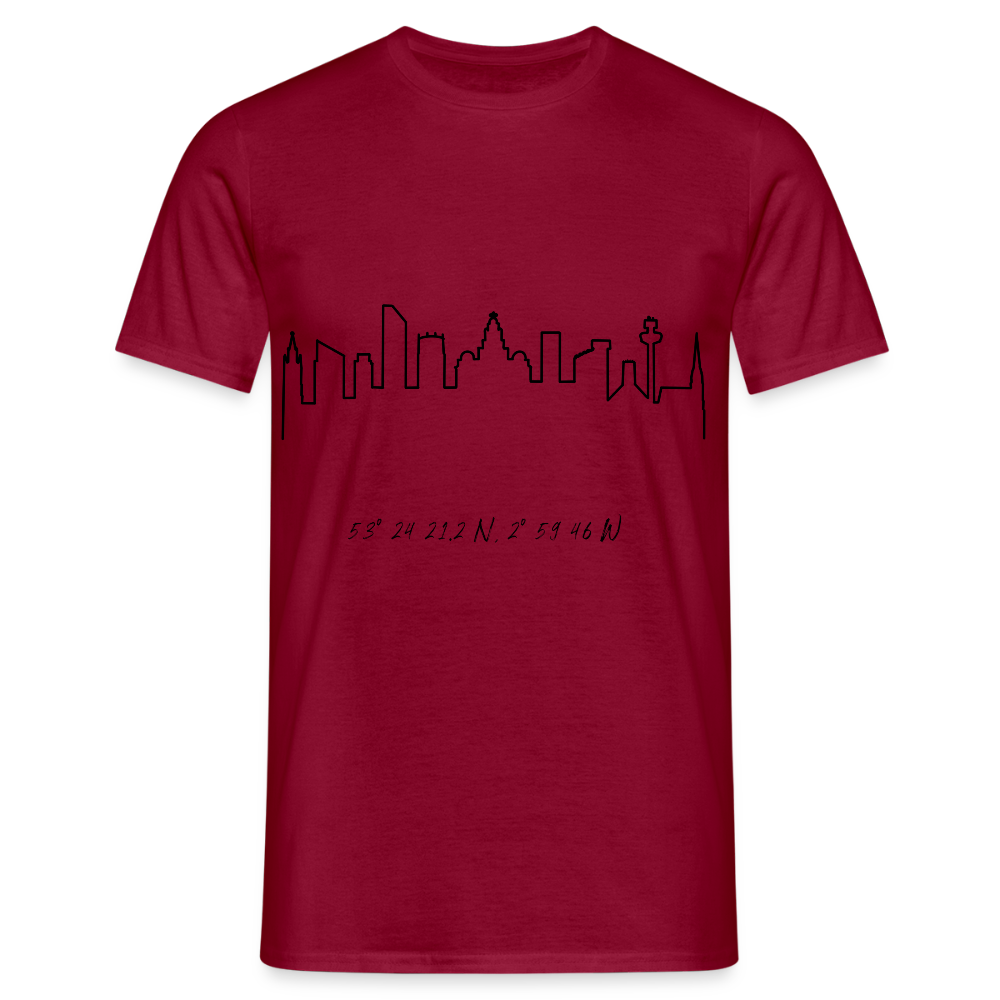 City of Liverpool Unisex T-shirt - brick red