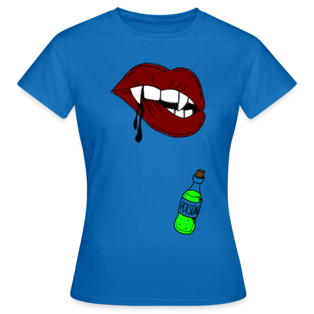 Women's Deadly Kiss T-shirt - royal blue