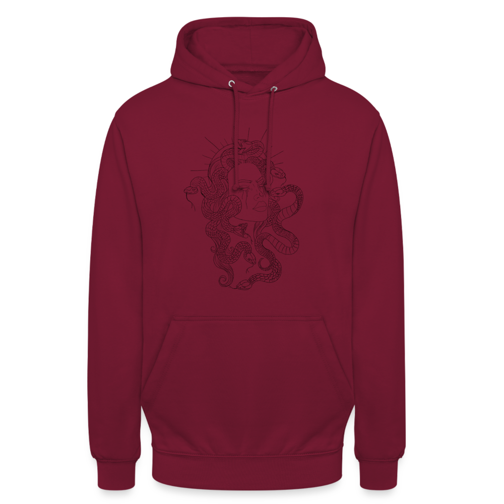 Unisex Medusa Hoodie - bordeaux