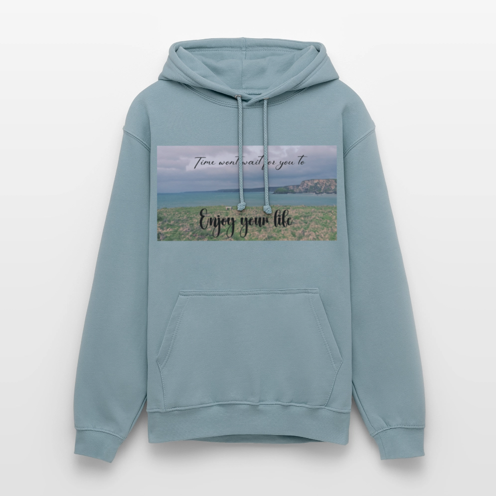 Cornwall Inspired Unisex Hoodie - stonewash blue