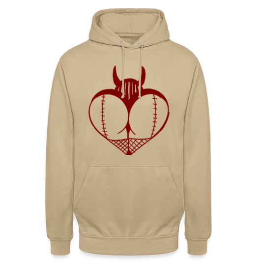 Unisex Hellfire Temptress Hoodie - beige