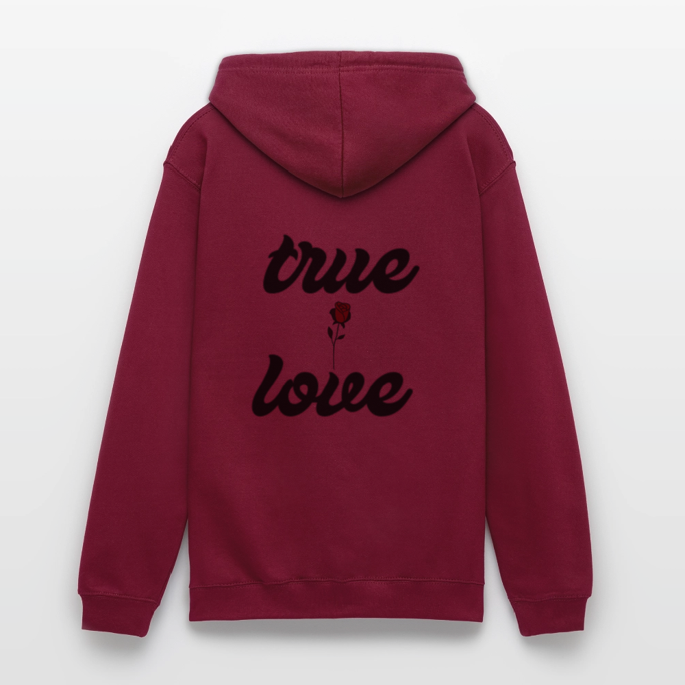 Unisex True Love  Hoodie - bordeaux