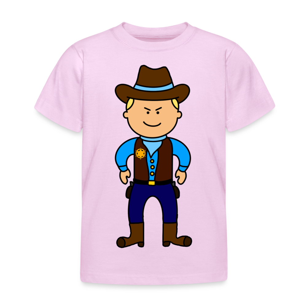 Kids' Sherriff T-Shirt - light pink