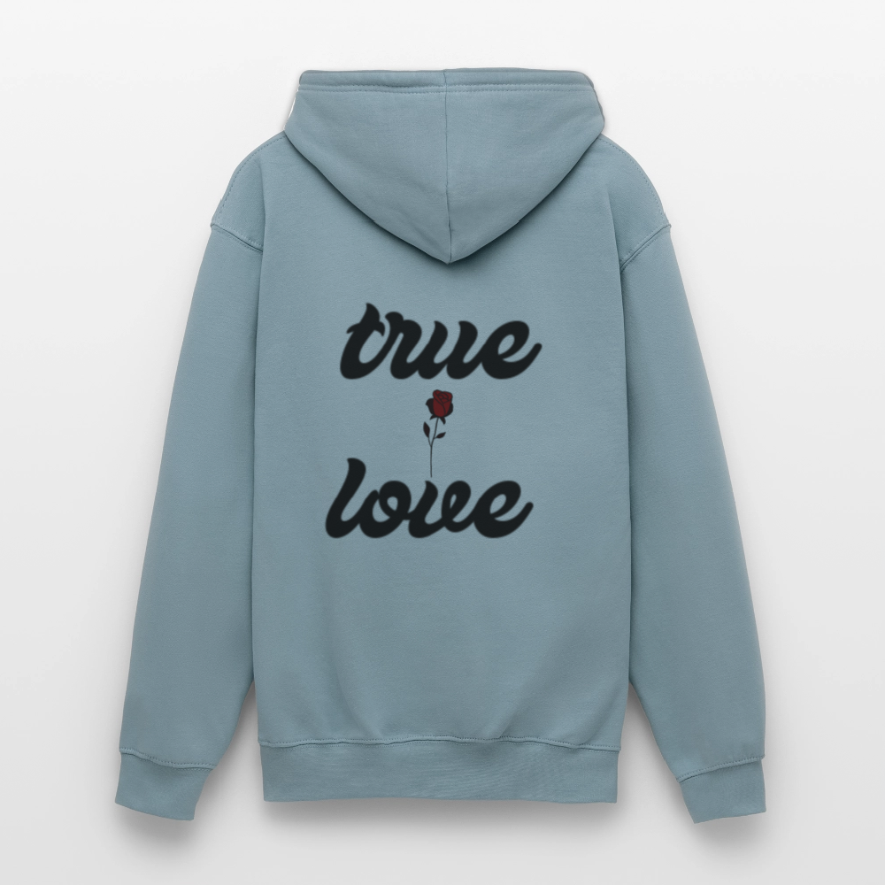 Unisex True Love  Hoodie - stonewash blue