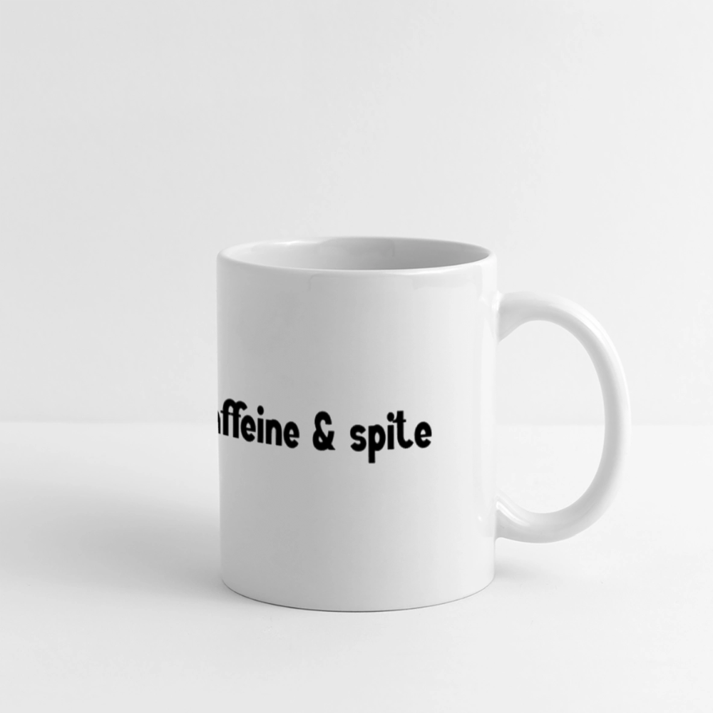 Caffiene & Spite Panoramic Mug - white