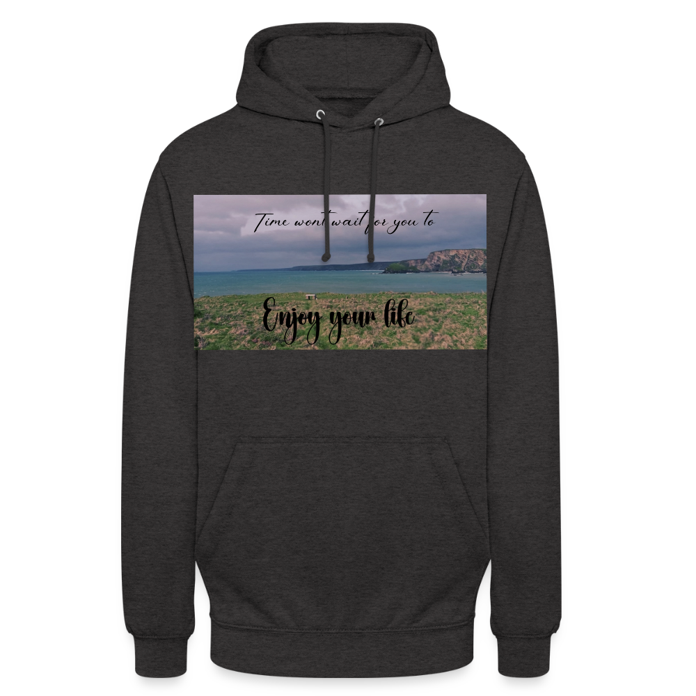 Cornwall Inspired Unisex Hoodie - charcoal grey