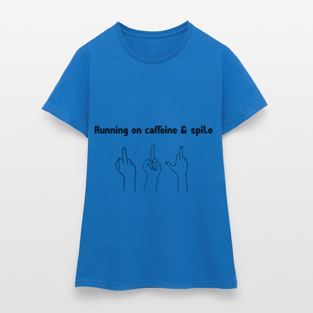 Women's Caffiene & Spite T-Shirt - royal blue