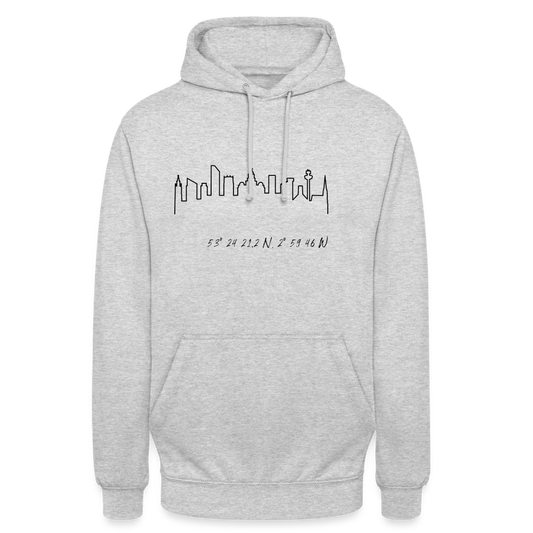 City of Liverpool Unisex Hoodie - light heather grey