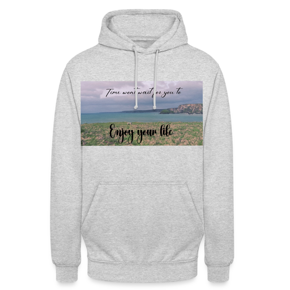 Cornwall Inspired Unisex Hoodie - light heather grey