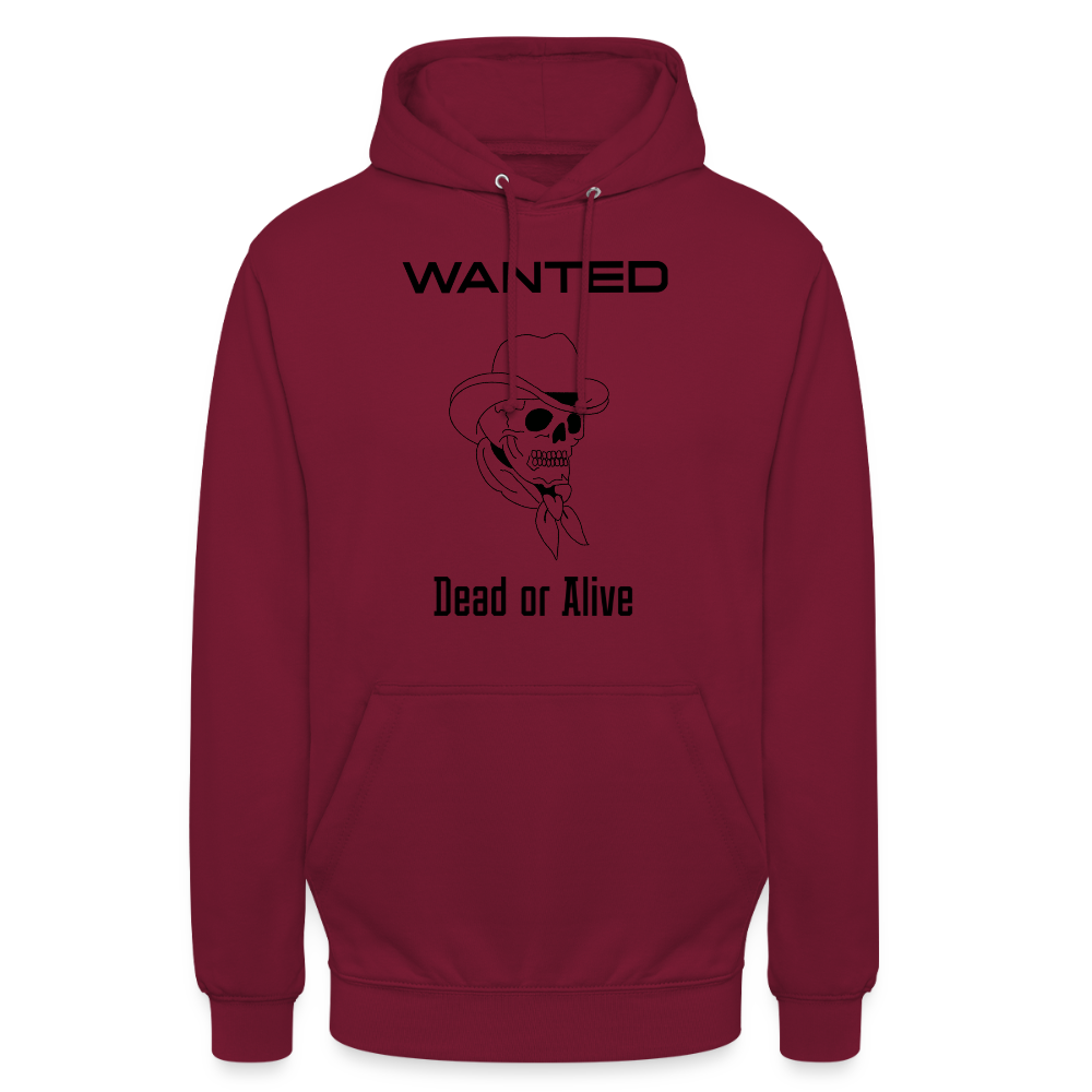 Unisex Outlaw  Hoodie - bordeaux