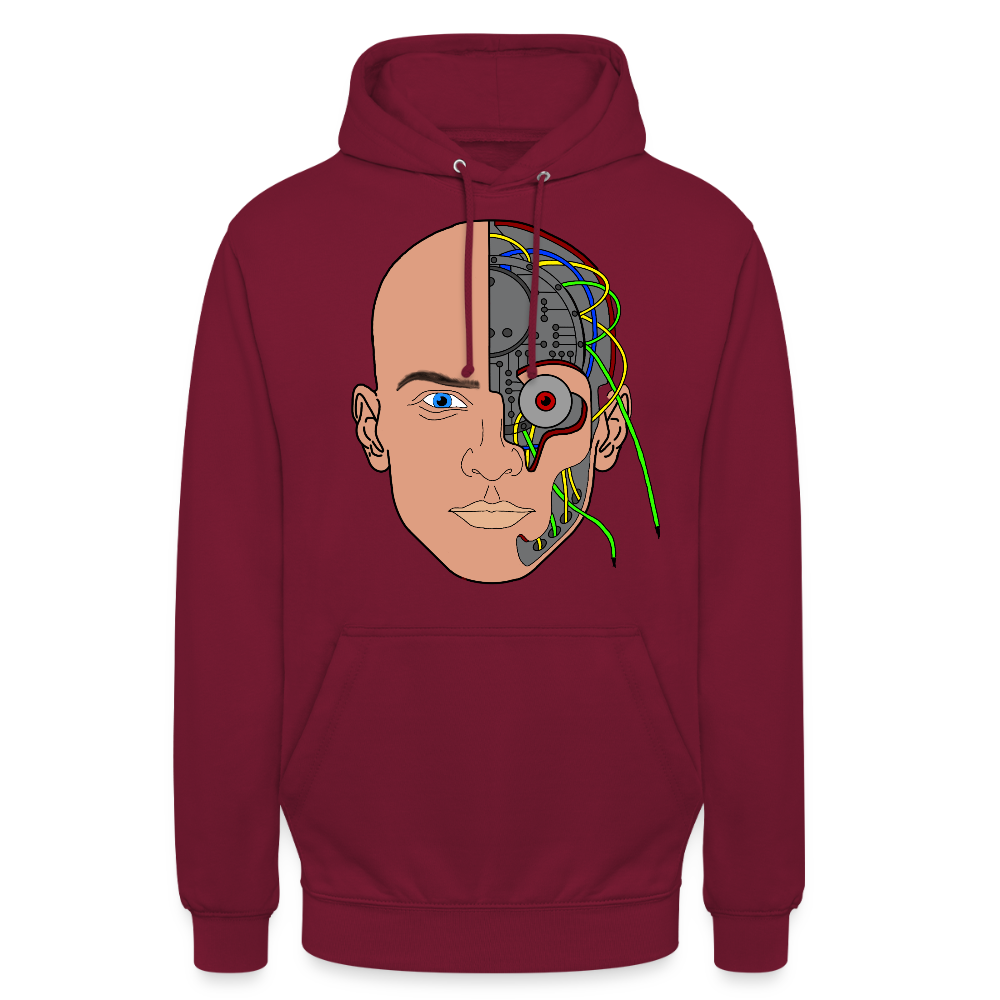 Cyborg Unisex Hoodie - bordeaux