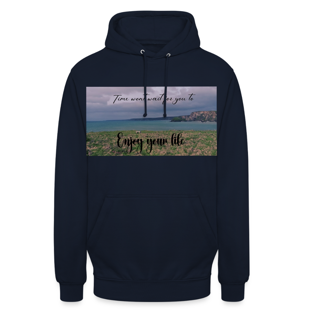 Cornwall Inspired Unisex Hoodie - navy