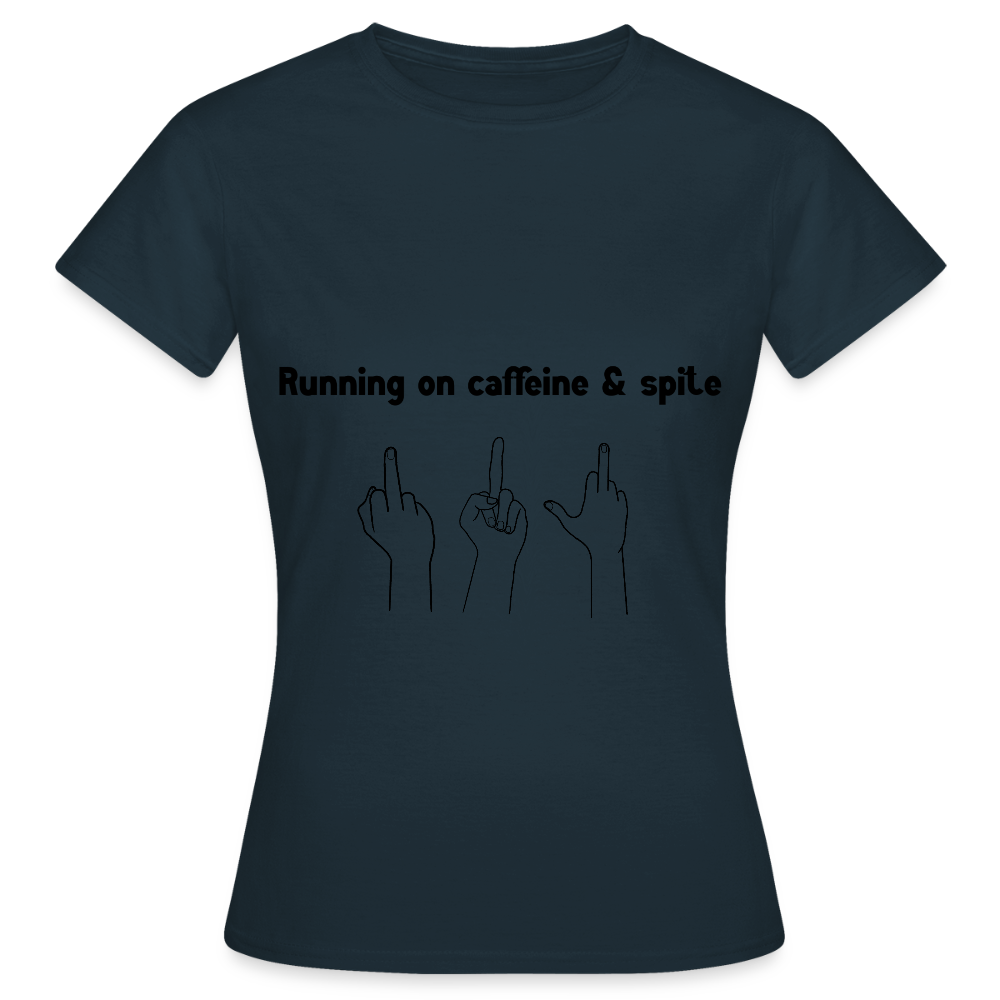 Women's Caffiene & Spite T-Shirt - navy