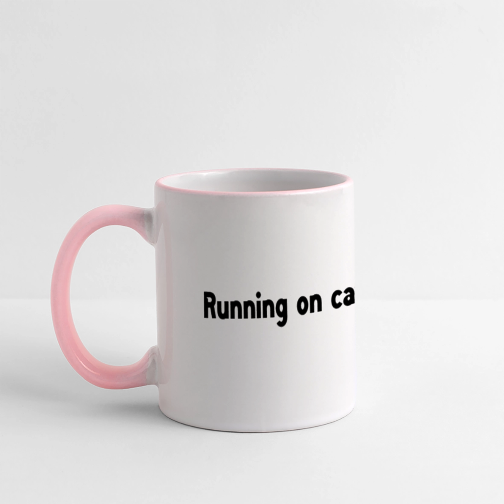 Caffiene & Spite Panoramic Mug - white/pink