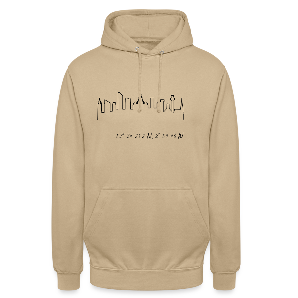 City of Liverpool Unisex Hoodie - beige