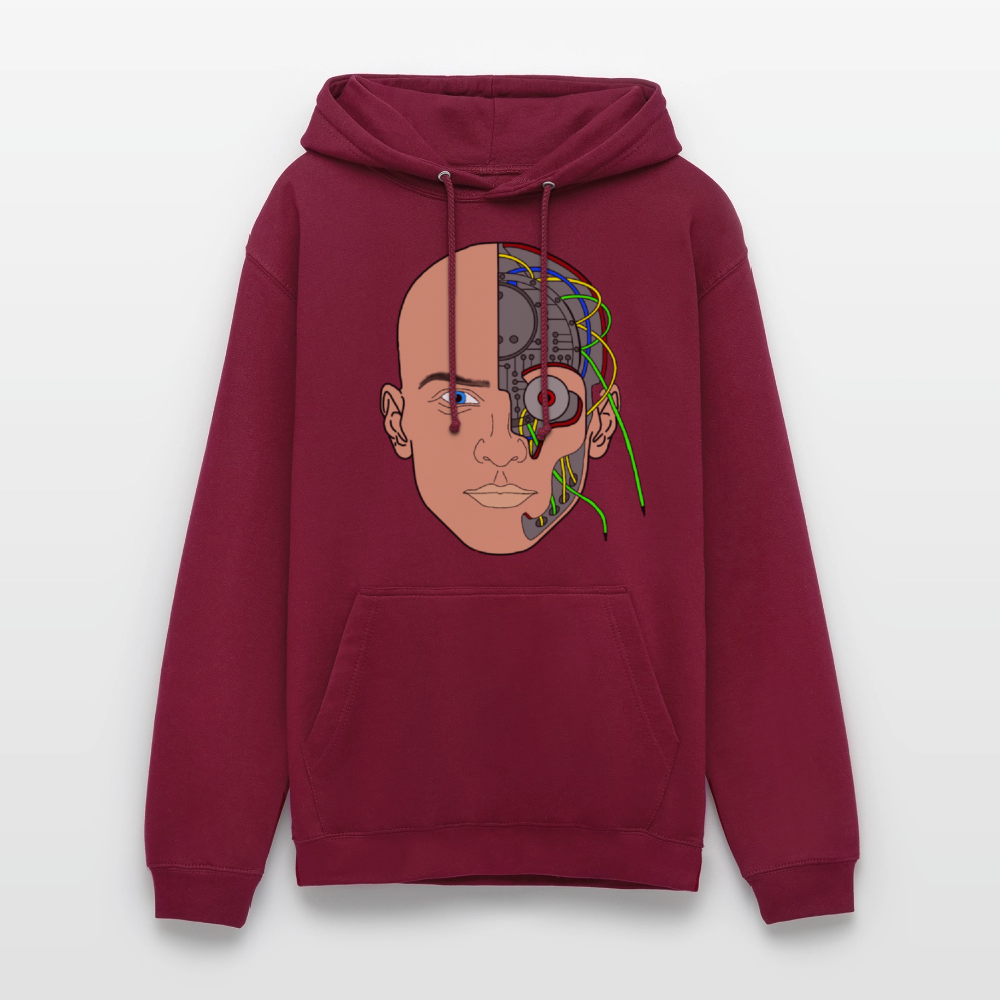 Cyborg Unisex Hoodie - bordeaux