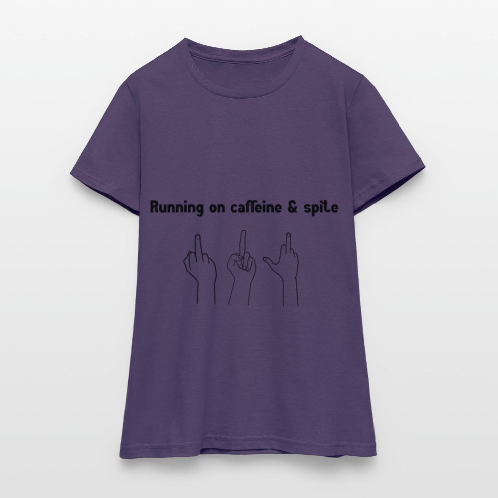 Women's Caffiene & Spite T-Shirt - dark purple