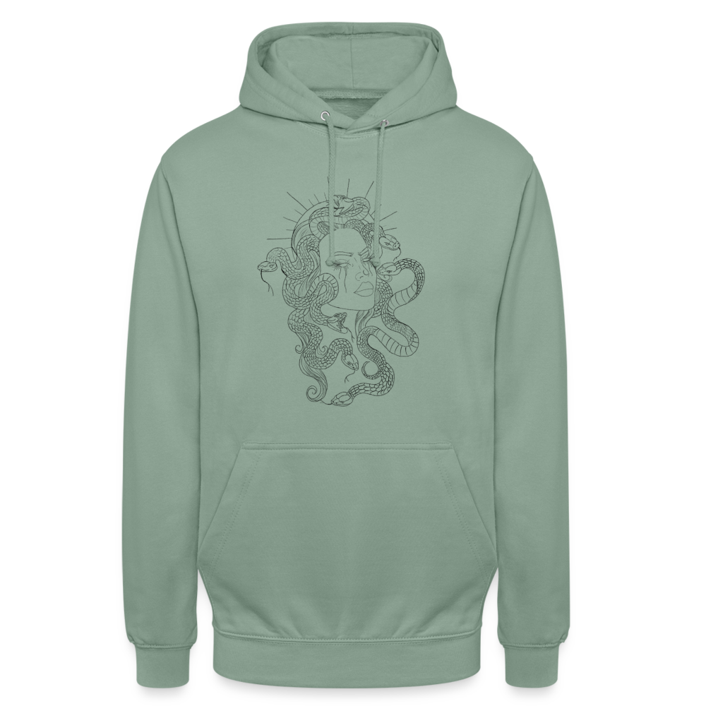 Unisex Medusa Hoodie - steel green