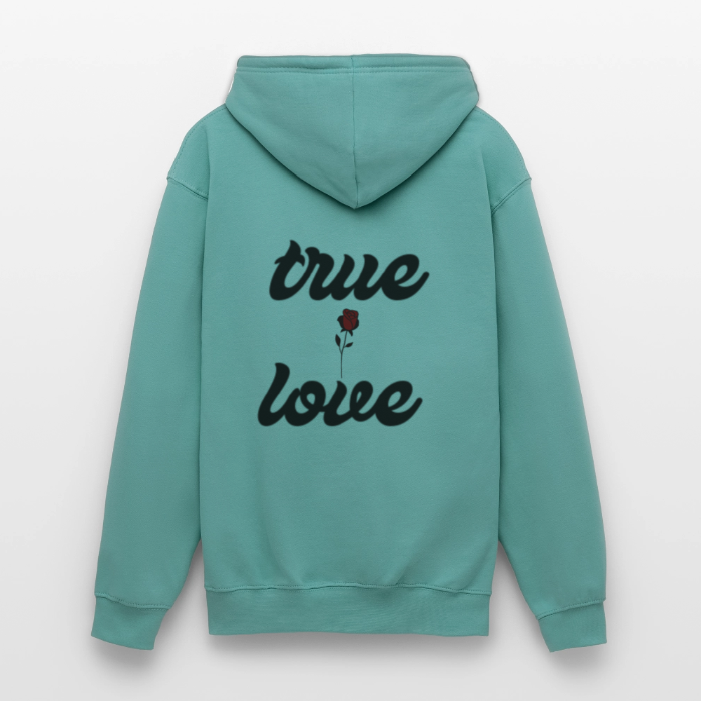 Unisex True Love  Hoodie - pastel turquoise