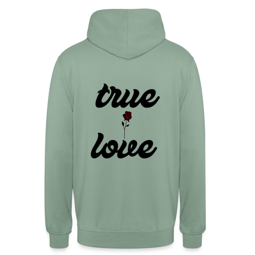 Unisex True Love  Hoodie - steel green