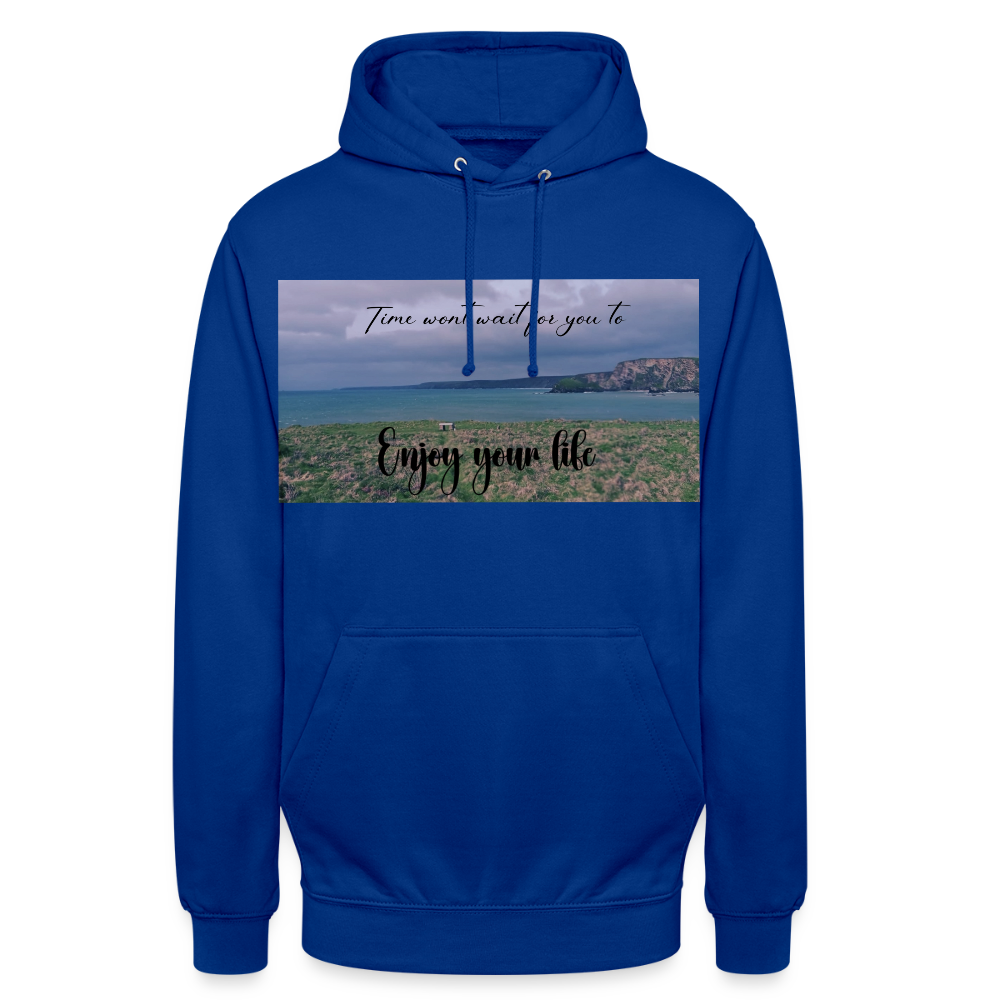 Cornwall Inspired Unisex Hoodie - bright royal