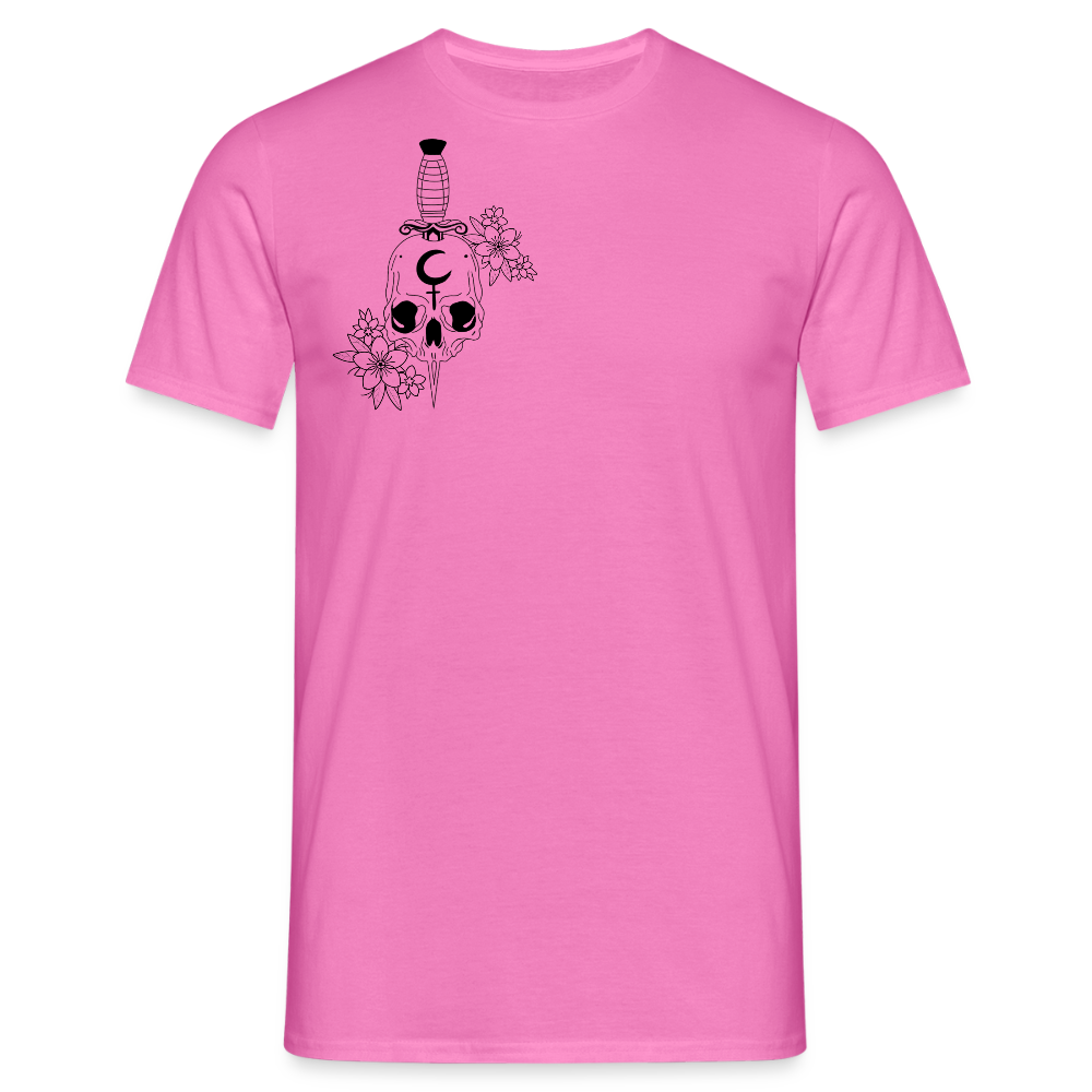 Men's Flower Skull T-Shirt - pink