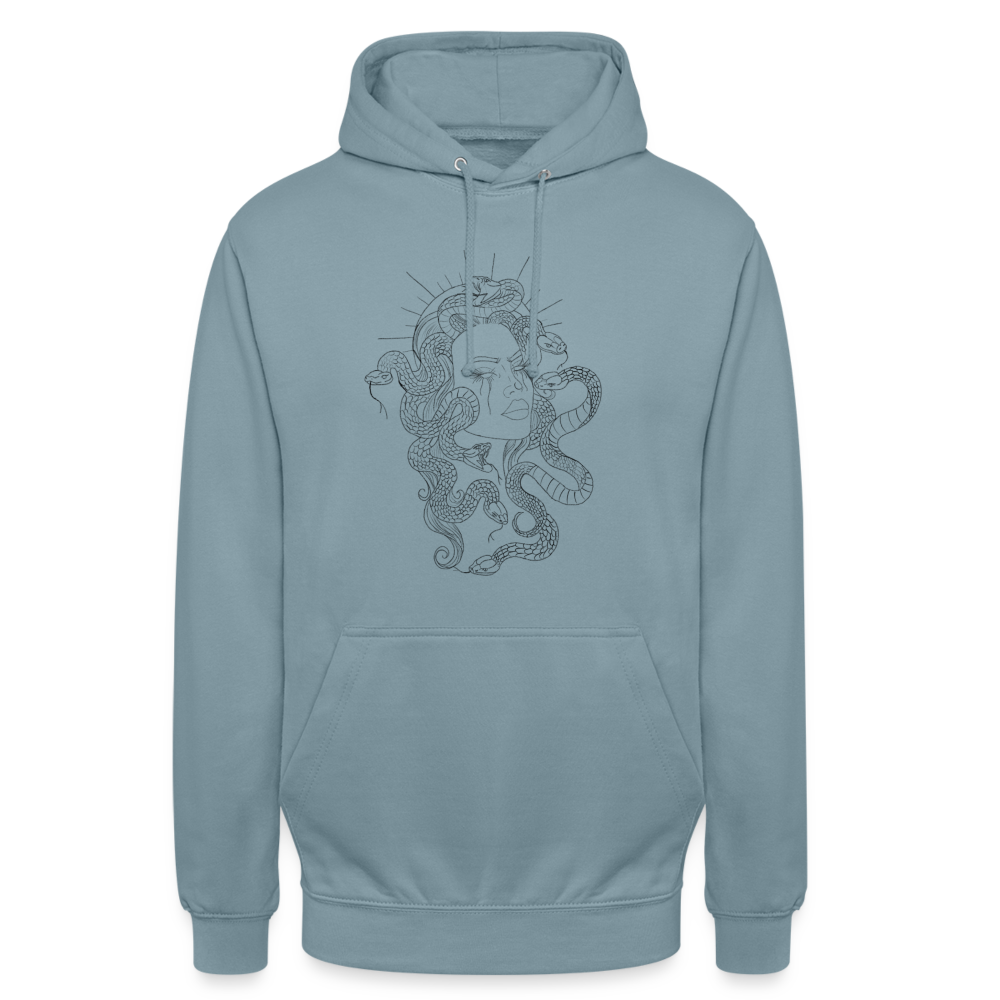 Unisex Medusa Hoodie - stonewash blue