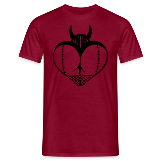 Men's Hellfire Temptress Tshirt - brick red