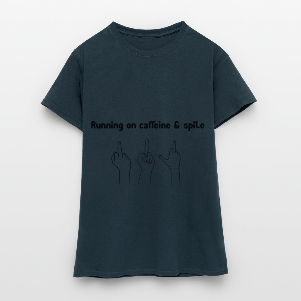 Women's Caffiene & Spite T-Shirt - navy