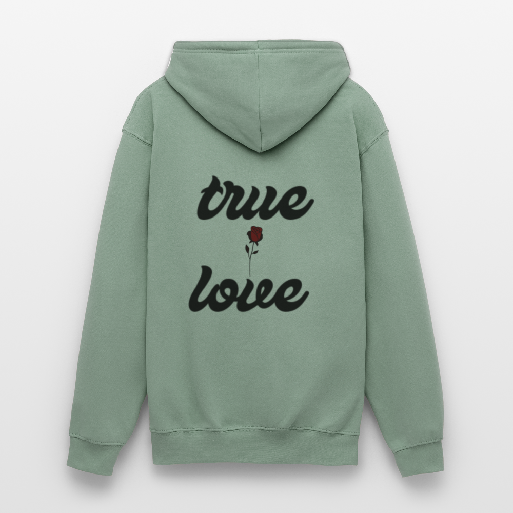 Unisex True Love  Hoodie - steel green