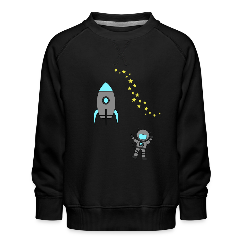 Kids’ Little Astronaut Premium Sweatshirt - black