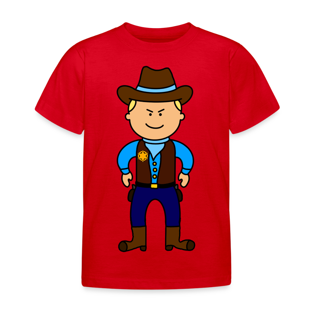 Kids' Sherriff T-Shirt - red