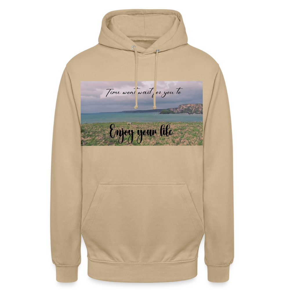 Cornwall Inspired Unisex Hoodie - beige