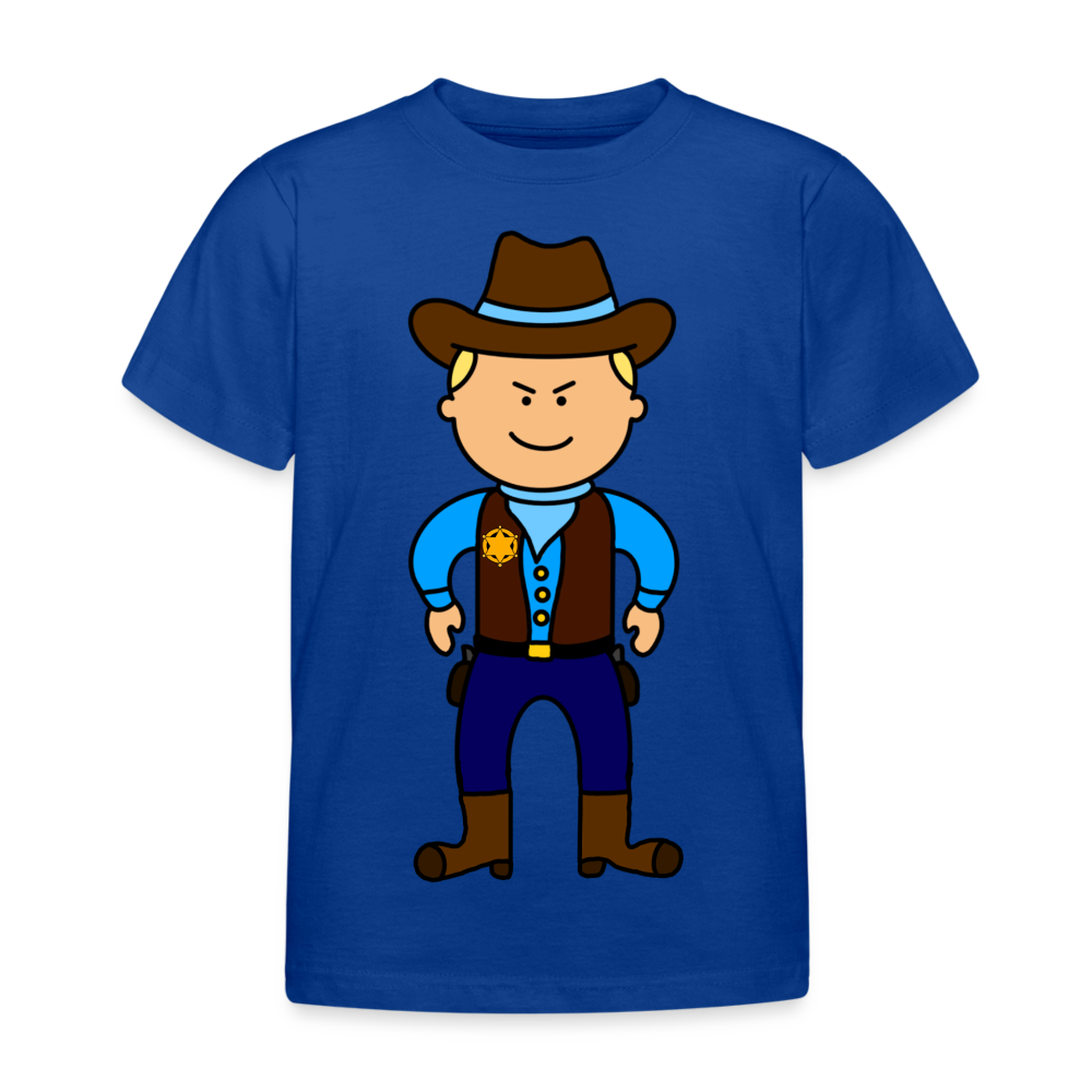 Kids' Sherriff T-Shirt - royal blue