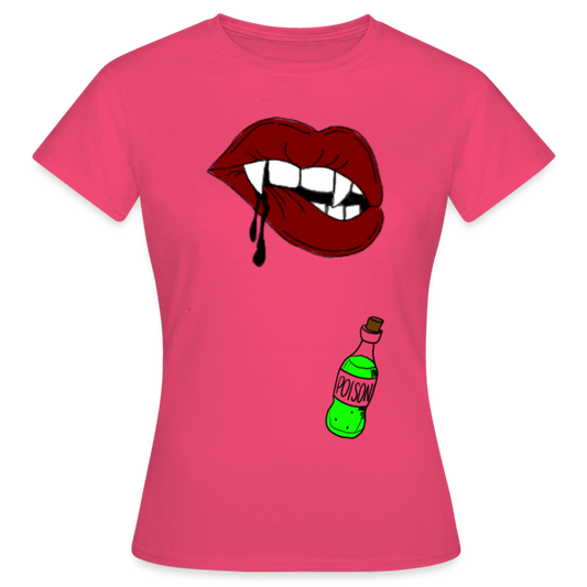 Women's Deadly Kiss T-shirt - azalea