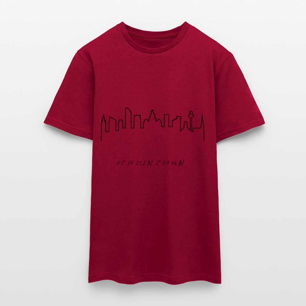 City of Liverpool Unisex T-shirt - brick red